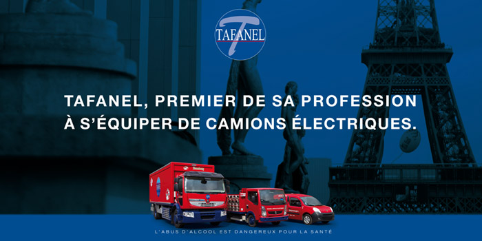 Tafanel, premier de sa profession à s'équiper de camions électriques